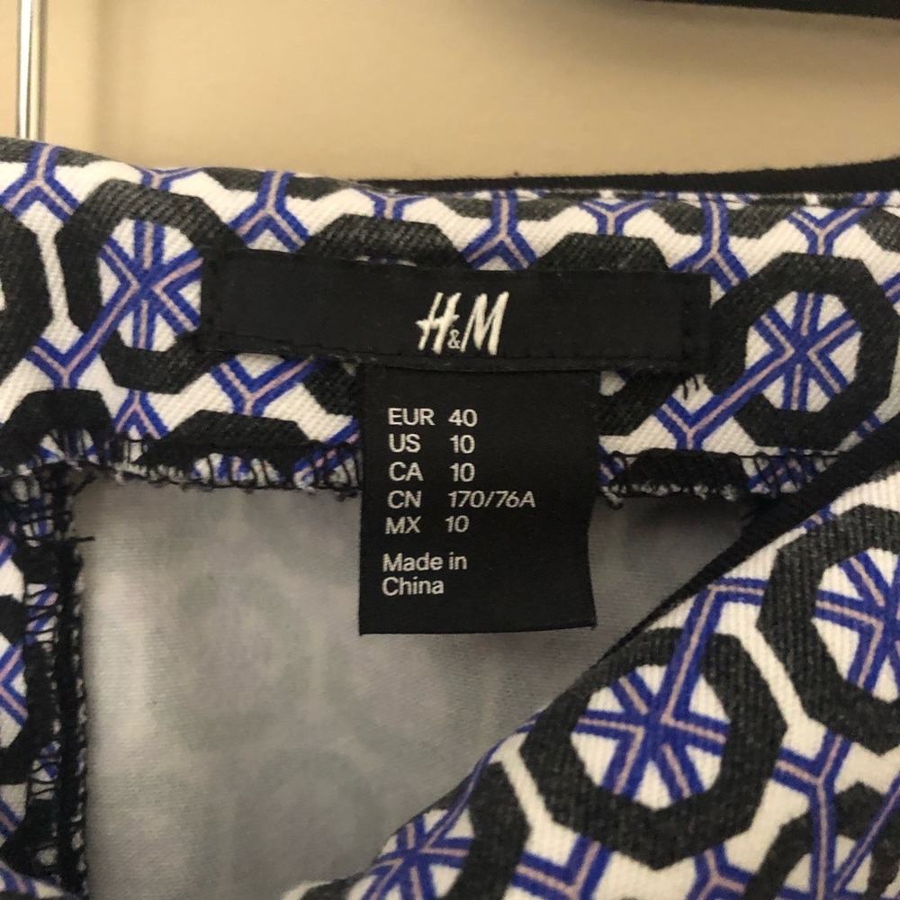 H&M Geometric Octagon Pattern Pointe Pencil Skirt - image 4